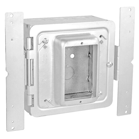 Southwire 5" Square Bracket Box with 1-1/4" Hinged Cover, 3" Deep, 1/2 & 3/4 ko HPAB-1125